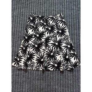 i.e. Petite A-Line Skirt Sz 2P Floral Daisy Cotton Retro Office Wear Classic‎